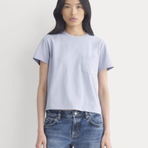 The Box-Cut Tee in Essential Cotton | Aleutian | Pocket