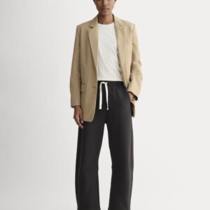 Luxe Fleece Barrel Sweatpant | Black